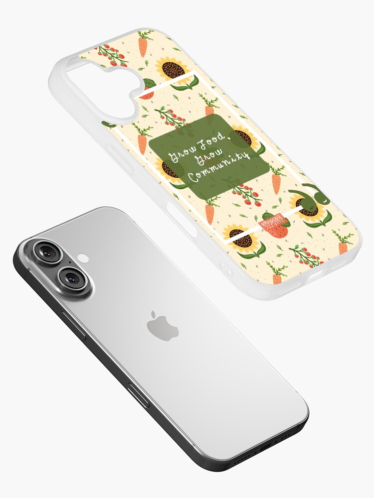 Thumbnail 2 of 5, iPhone Case, Grow Food, Grow Community designed and sold by TheLosersLounge.