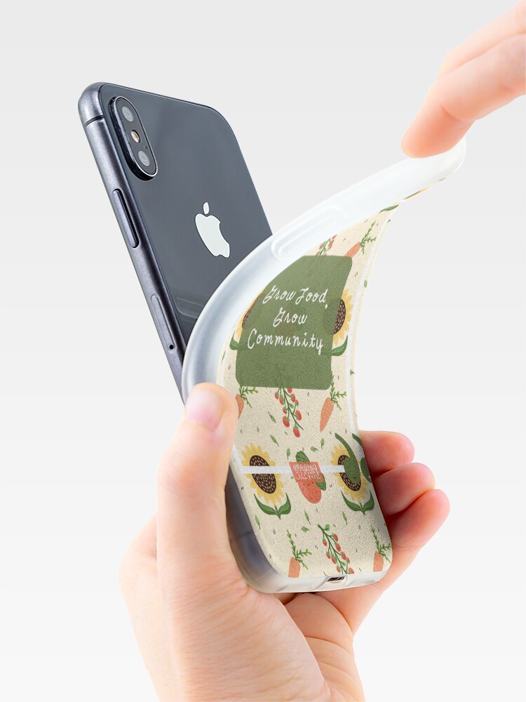 Thumbnail 4 of 5, iPhone Case, Grow Food, Grow Community designed and sold by TheLosersLounge.