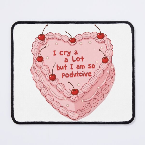 Item preview, I cry a lot, but I am so productive cake designed and sold by svarupa.