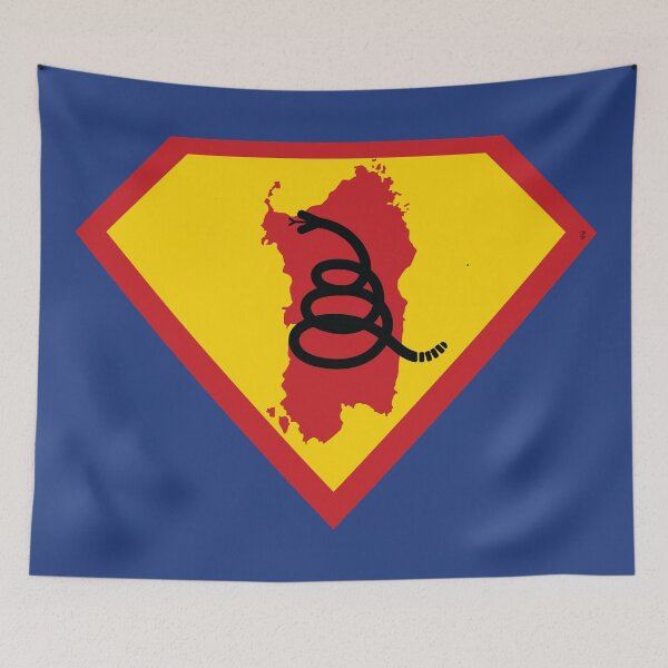 Item preview, SARD SARDINIAN SHIELD - Freedom Is The Superpower - Modern Gadsden Snake Flag - Dont Tread On Me SUPERHERO SARDINIA design designed and sold by pelagio.