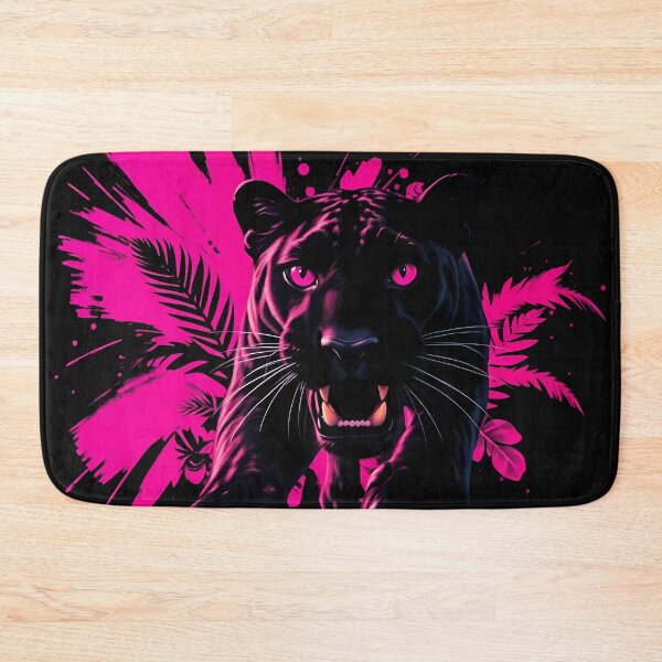 Item preview, Neon Jungle Panther - Tropical Wild Beast Aesthetic designed and sold by QuirkySpark.