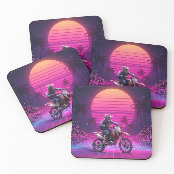 Item preview, Night Rider: Motocross in the Neon City designed and sold by KoolArtDistrict.