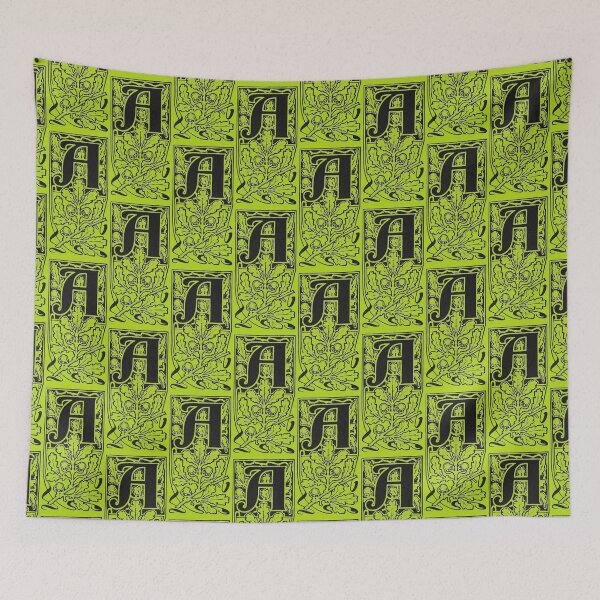 Item preview, Art by Mike Linocut and digitally edited, Alphabet Letter A, combinable designed and sold by allartbymike.