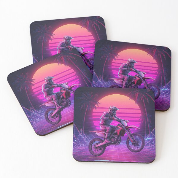 Item preview, Night Rider: Motocross in the Neon City designed and sold by KoolArtDistrict.