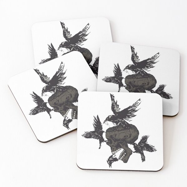 Item preview, Skull crows birds black misfortune fantasy designed and sold by Achille3777.