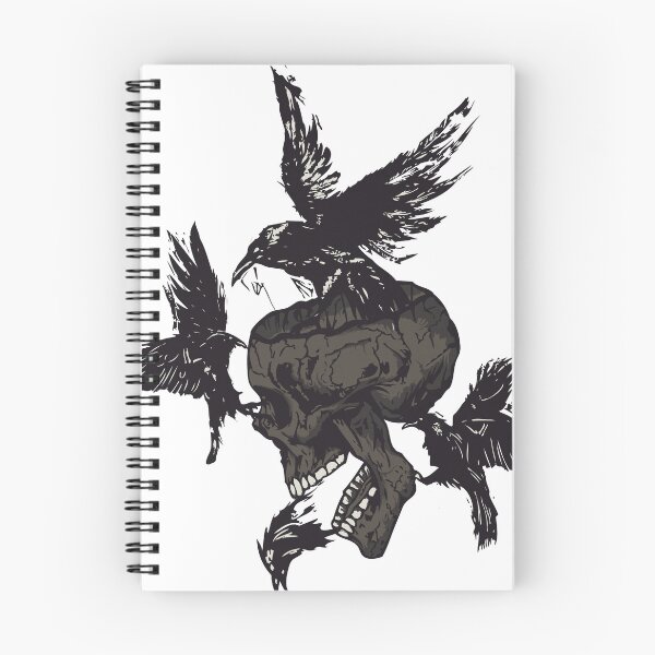 Item preview, Skull crows birds black misfortune fantasy designed and sold by Achille3777.