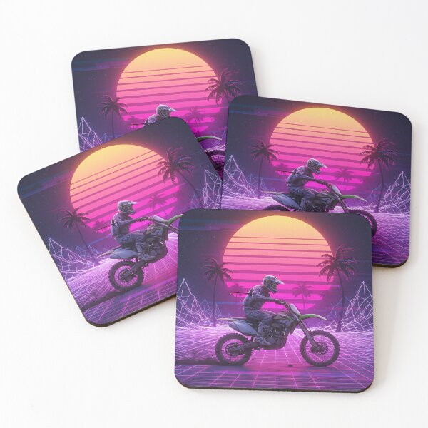 Item preview, Night Rider: Motocross in the Neon City designed and sold by KoolArtDistrict.