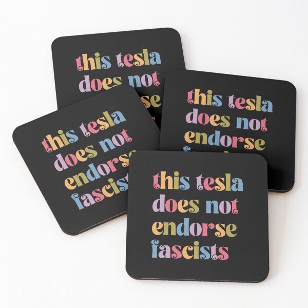 Item preview, This Tesla Does Not Endorse Fascists Anti Elon designed and sold by malachi12c.