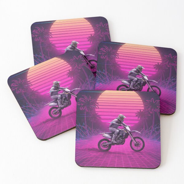 Item preview, Night Rider: Motocross in the Neon City designed and sold by KoolArtDistrict.