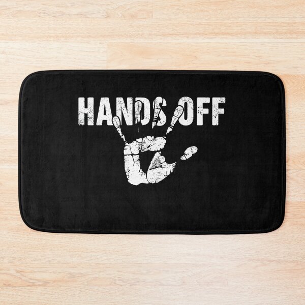 Item preview, Grunge "HANDS OFF" Text Design with Bold Handprint designed and sold by Hooodify.