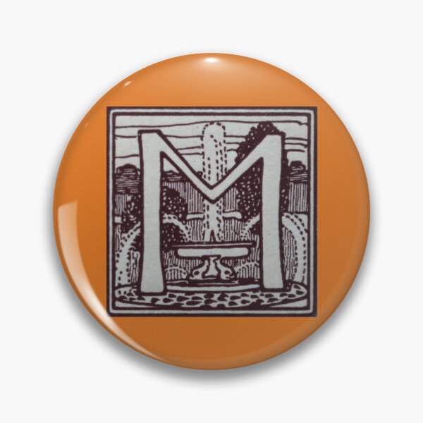 Item preview, Art by Mike Linocut and digitally edited, Alphabet Letter M, combinable designed and sold by allartbymike.
