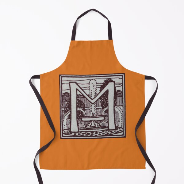 Item preview, Art by Mike Linocut and digitally edited, Alphabet Letter M, combinable designed and sold by allartbymike.