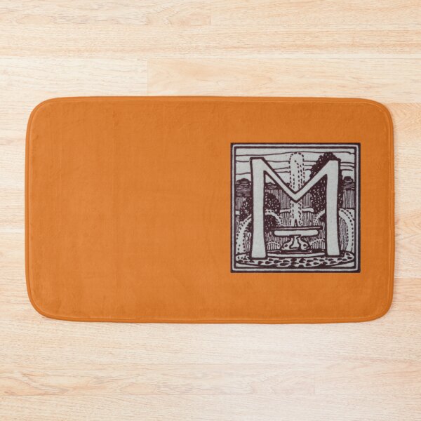 Item preview, Art by Mike Linocut and digitally edited, Alphabet Letter M, combinable designed and sold by allartbymike.