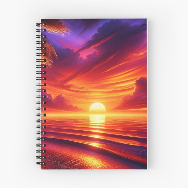Item preview, AI-Designed Beach Sunset with Clear Water – Captivating Ocean Artwork for Clothing, Accessories & Beach Lovers designed and sold by knalpot-design.