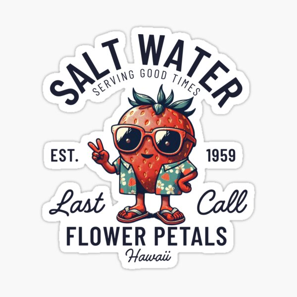 Aperçu de l'œuvre Eau salée et pétales de fleurs d'Hawaï créée et vendue par Peerless-Prime.