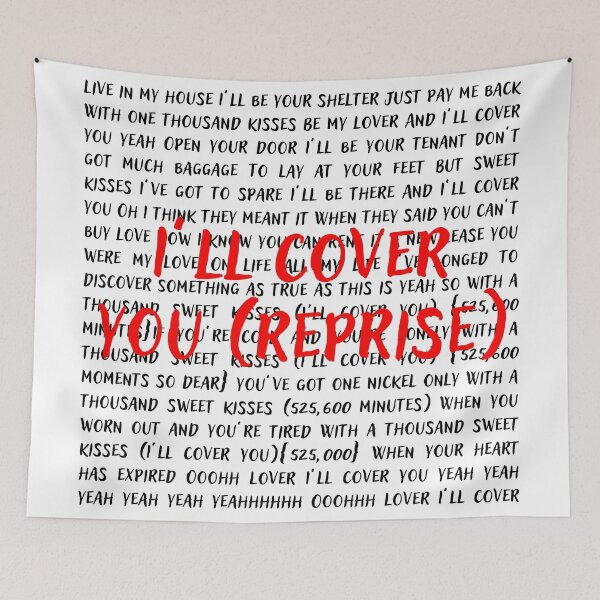 Item preview, Rent lyrics designed and sold by broadwaygirl142.