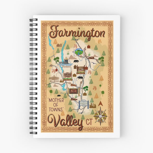 Item preview, Farmington Valley, Connecticut Stylized Map designed and sold by MMc Buck.