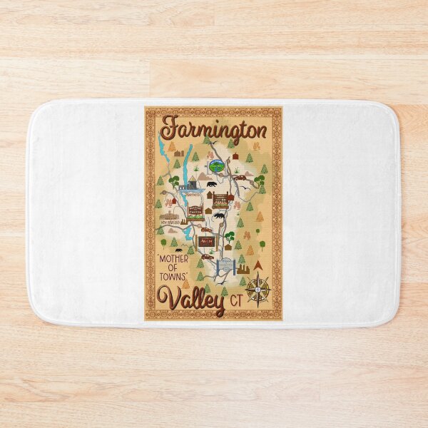 Item preview, Farmington Valley, Connecticut Stylized Map designed and sold by MMc Buck.