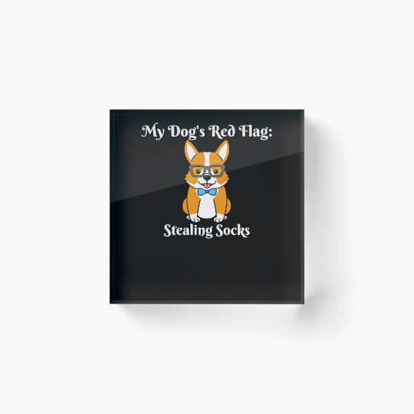 Item preview, My Dog's Red Flags designed and sold by PandaInkLab.