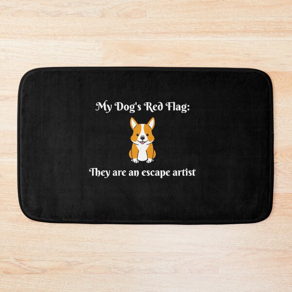 Item preview, My Dog's Red Flags designed and sold by PandaInkLab.