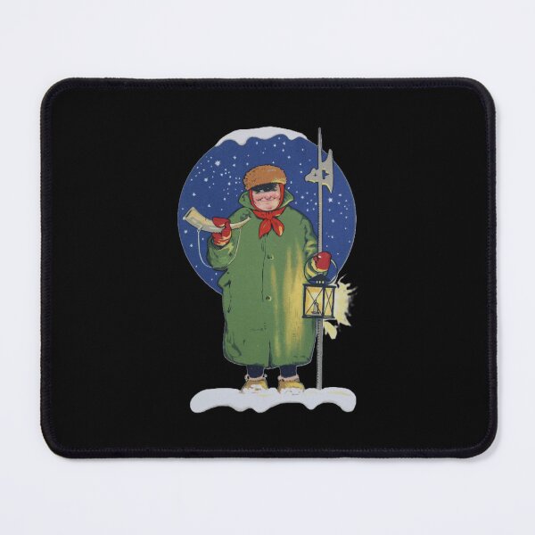 Item preview, Art by Mike Watercolor painted and digitally edited, night watchman in winter with lantern designed and sold by allartbymike.