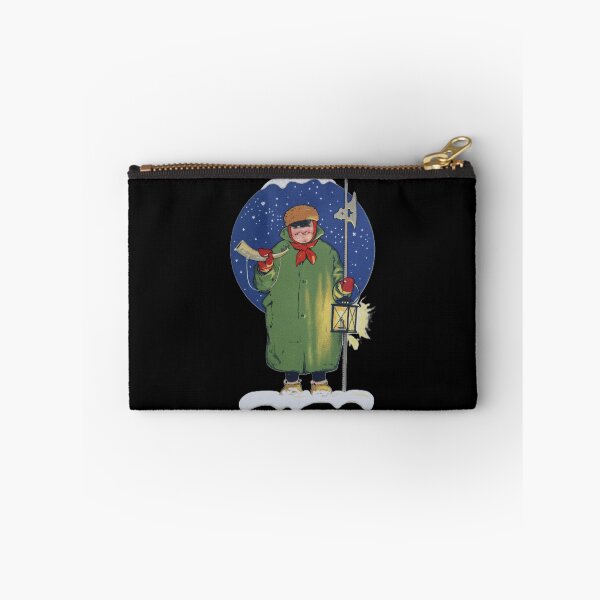 Item preview, Art by Mike Watercolor painted and digitally edited, night watchman in winter with lantern designed and sold by allartbymike.