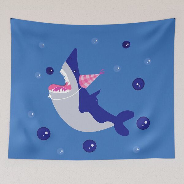 Item preview, Cute shark Cartoon Waring Party Hat designed and sold by AlginaPugachova.