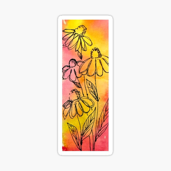 Wildflowers at Dawn Sticker