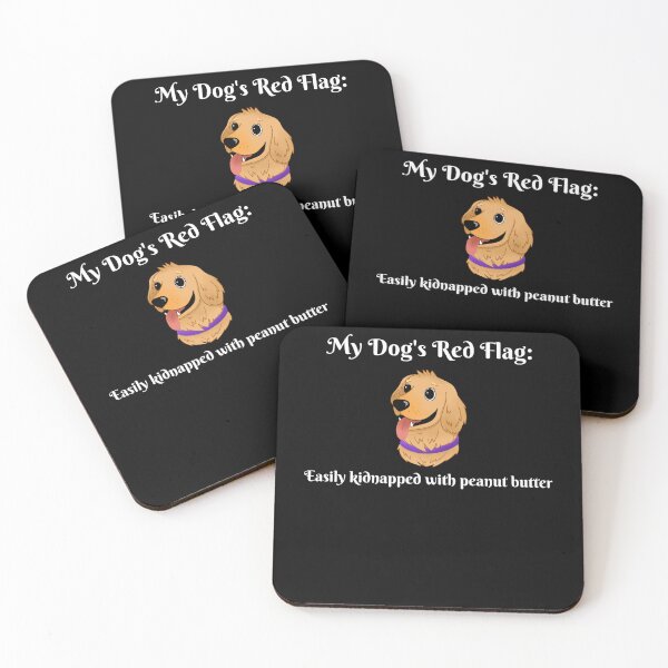 Item preview, My Dog's Red Flags designed and sold by PandaInkLab.
