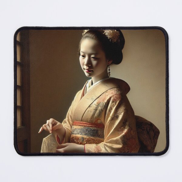 Item preview, a Japanese woman in a traditional kimono designed and sold by ramazis.