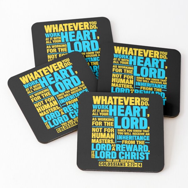 Item preview, Colossians 3:23-24 Work For The Lord Not For Human Masters designed and sold by plushism.