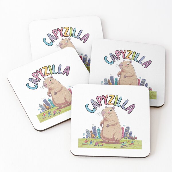 Item preview, Capyzilla, The Chillest Monster Attack Ever, Capybara, funnyfits70, Humor, Funny, retro, vintages, funny quotes, animal humor, designed and sold by FunnyFits70.