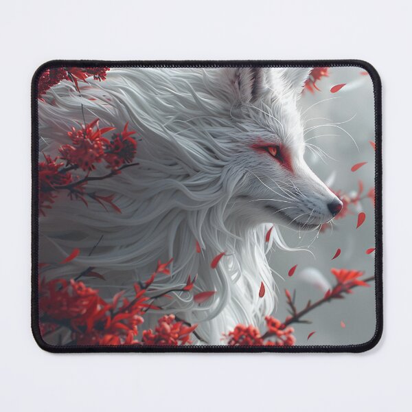 Item preview, Beautiful Whimsical White Fox Wall Art designed and sold by Eiwaprints.