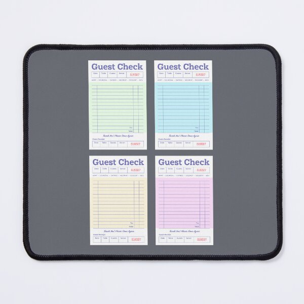 Item preview, Guest Checks Poster designed and sold by abigailwiley.