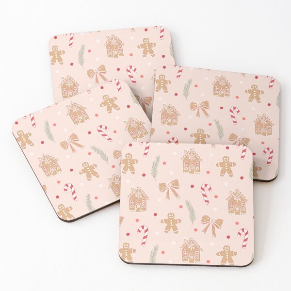 Item preview, Cozy gingerbread wonderland pattern designed and sold by Blooming June Design.