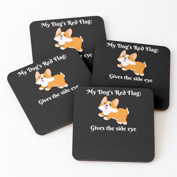 Item preview, My Dog's Red Flags designed and sold by PandaInkLab.