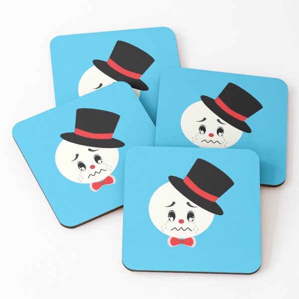 Item preview, snowman with red hat, The cartoon portrays crying. designed and sold by Wunnipaogtun.