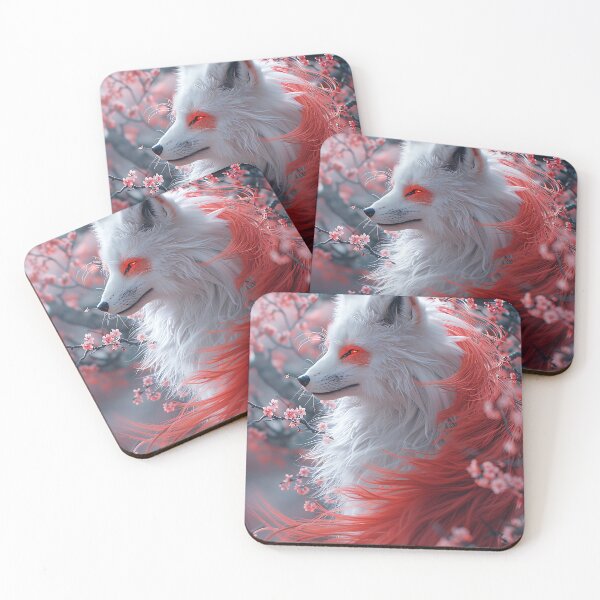 Item preview, Beautiful Whimsical White Fox Wall Art2 designed and sold by Eiwaprints.