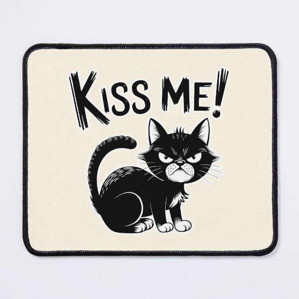 Item preview, Kiss Me Grumpy Cat Funny Attitude Quote designed and sold by Dream-Fab.