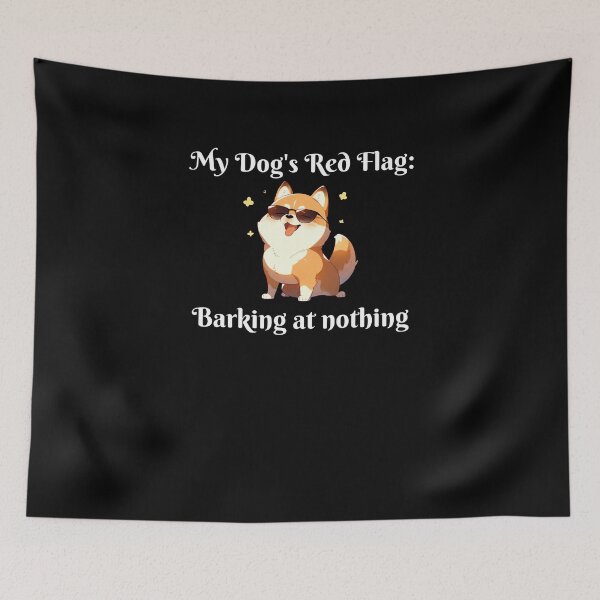 Item preview, My Dog's Red Flags designed and sold by PandaInkLab.