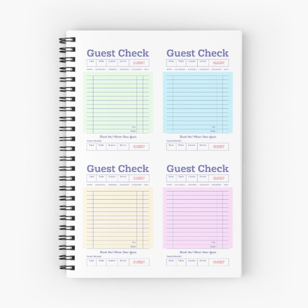 Item preview, Guest Check Sticker Pack designed and sold by abigailwiley.