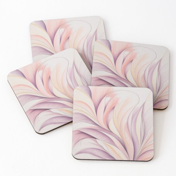 Item preview, Whispers in Bloom – Abstract Petal Dance in Blush and Violet designed and sold by Harmonic_Layers.