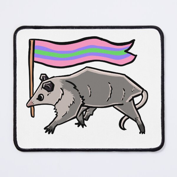 Item preview, trigender pride possum designed and sold by heyimleo.