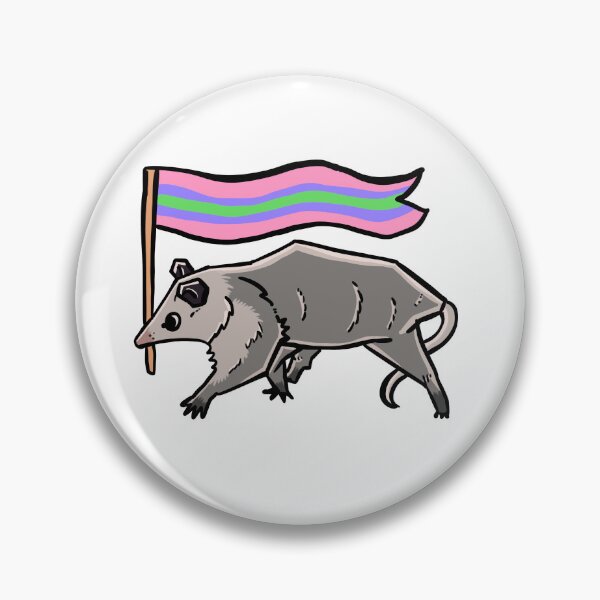 Item preview, trigender pride possum designed and sold by heyimleo.