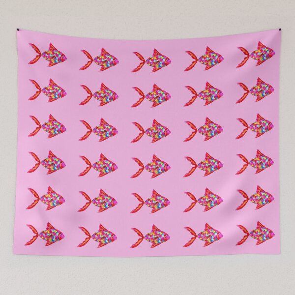 Item preview, Rainbow Fish - Pink, Blue, Glitter - 2 designed and sold by Vision Illustrated.