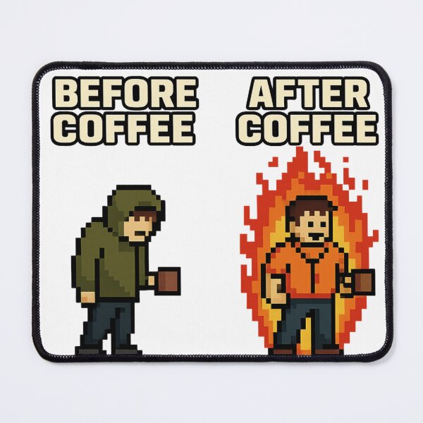 Item preview, Before Coffee / After Coffee – Pixel Glow-Up designed and sold by Loot Locker.