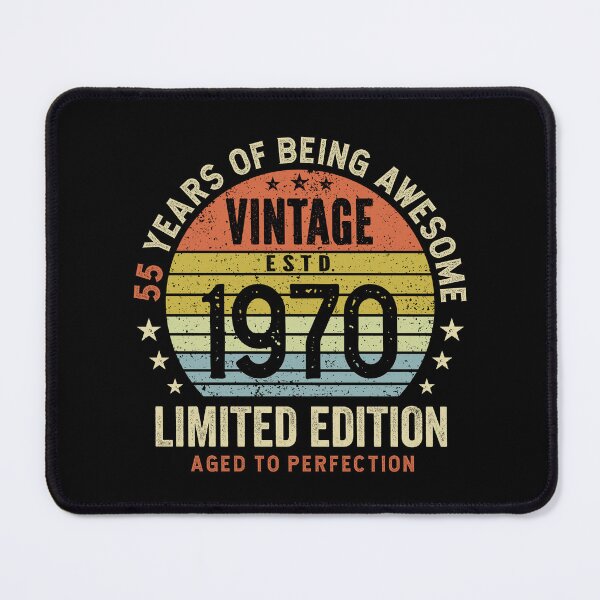 Item preview, 55th Birthday Awesome 55 Years Vintage 1970 designed and sold by eclecTEEq.