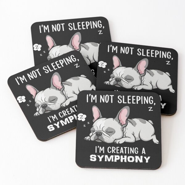 Item preview, A French Bulldog Sleeping, or Creating a Symphony designed and sold by Zini-ArtStudio.