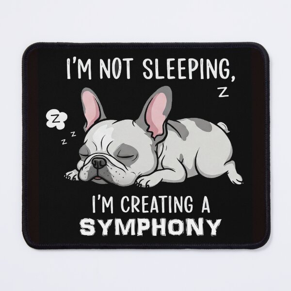 Item preview, A French Bulldog Sleeping, or Creating a Symphony designed and sold by Zini-ArtStudio.