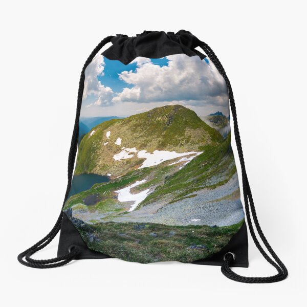 saua caprei peak of Fagarasan mountains Drawstring Bag